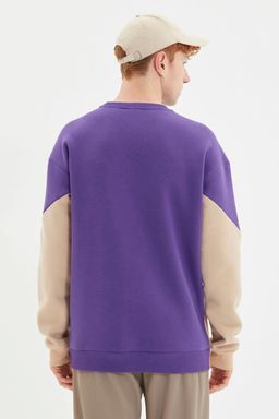 TRENDYOL MAN Kahverengi Regular/Normal Kesim Ici Polar/S?cak Tutan Sweatshirt TMNAW21SW1162 - Trendyolmilla фото 12