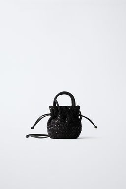 SEQUIN CROSSBODY BAG WITH BOW - Zara фото 5