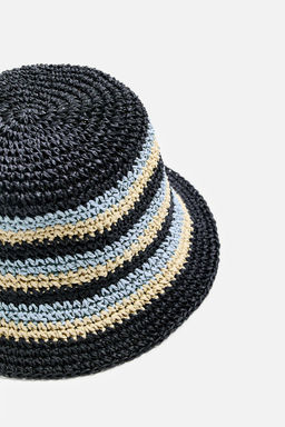 STRIPED CROCHET HAT - Zara фото 12