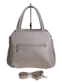 Женская сумка из искусственной кожи, цвет серо-белый - Greta фото 2