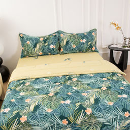 Комплект постельного белья Сатин с Одеялом 100% хлопок OB156 Евро 50-70 2 шт - Ситрейд фото 4