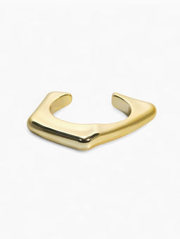 Браслет манжета «Уголки», d=10 см, цвет золото