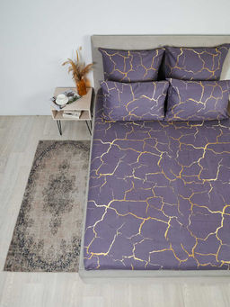 Простыня бязь - Кракле, цвет серый 150х215