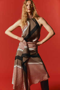 Falda asim?trica de sat?n - H&m фото 2
