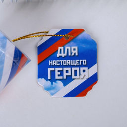 Ручка шариковая синяя паста в тубусе 23 февраля, пластик - Artfox фото 4