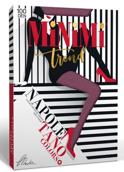 Колготки женские Mini  Napoletano COLORS 100(микрофибра полоски контрастные)