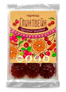 Мармелад Глинтвейн, 165 г бруснично-вишнёвый - Сибирский кедр фото 4