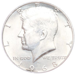 1/2 доллара (50 центов) 1968 года D США