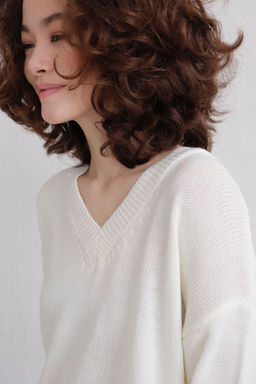 Базовый пуловер с V-образным вырезом - Martichelli фото 2