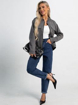 Бомбер Александра (графит) Б15302-2М