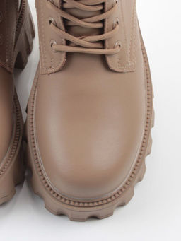 04-PAX33-2Z DK. BEIGE Ботинки зимние женские (натуральная кожа, 100% шерсть)