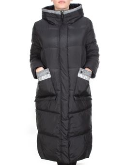 2115 BLACK Пальто зимнее женское MELISACITI (200 гр. холлофайбера) - Fashion фото 2