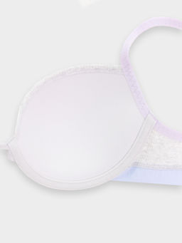 Бюстгальтер t-shirt женский серый в рубчик серый меланж 4306-А комбинированный 512527 - Mark formelle фото 8