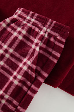 Bordo Polar Ekose Orme Pijama Tak?m? TEDAW25PT00035 - Trendyolmilla фото 2
