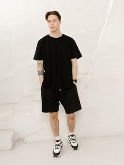 Футболка мужская большого размера, цв. Черный