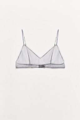 SEMI-SHEER TULLE BRA - Zara фото 8