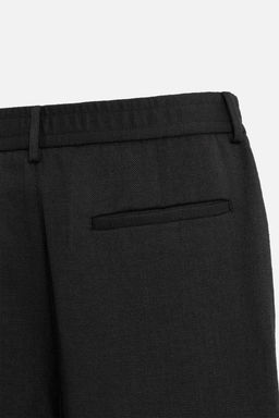 TEXTURED REGULAR FIT TROUSERS - Zara фото 20