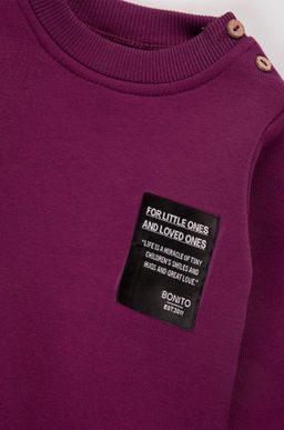 Теплый костюм для девочки из футера с начесом Bonito  фото 17