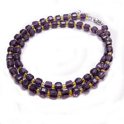 Бусы из граненного камня Аметрин 4мм 45см