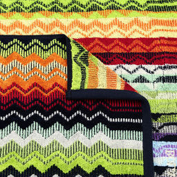 "Missoni-3012" Полотенце махровое 34х78см, плотность 375гр/м2, 100% хлопок, велюр, сиреневый, Bolangde (Китай)