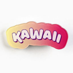Цена за 4 шт. Заколки для волос на открытке Kawaii, 3.7×1.4×1 см