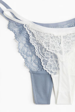 Pack de 3 bragas Thong de encaje - H&m фото 6