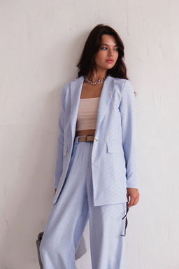 9851 Костюм брючный голубой - Martichelli фото 10