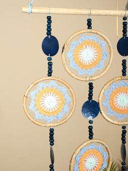 Ловец снов «Небесный покой», 50×2×100 см, текстиль, ротанг