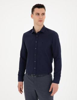 Lacivert Slim Fit Arm_rl_ Uzun Kollu G_mlek