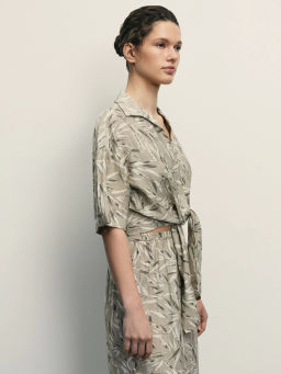 Блузка из вискозы с завязками / Zarina фото 4