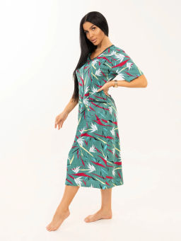 Халат женский, цвет зеленый