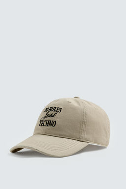 WASHED EMBROIDERY CAP - Zara фото 4