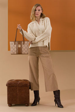 Женская бежевая сумка