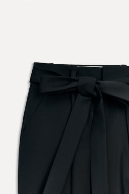 50TH ANNIVERSARY WOOL-BLEND TROUSERS WITH BELT - Zara фото 5
