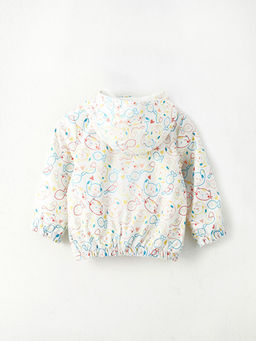 Kap??onlu Uzun Kollu Bask?l? K?z Bebek Mont - Waikiki фото 2