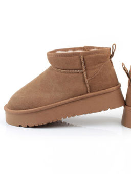 04-PF8520-2 LT. BROWN Угги женские (натуральная замша, 100% шерсть)