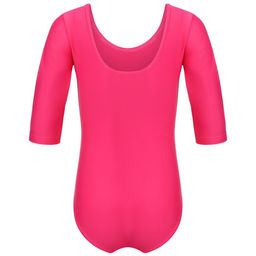 Купальник гимнастический Grace Dance, с рукавом 3/4, р. 40, цвет малина  фото 3