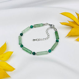 Браслет из зеленого Авантюрина и Малахита - Радуга самоцветов фото 2