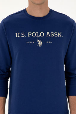 Erkek _ndigo Basic Sweatshirt Sepette S_rpriz _ndirim - U.s. polo assn фото 6
