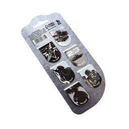 Набор магнитных закладок на подложке, 5 шт "Юный защитник"