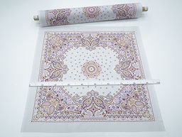 Ситец Восточные узоры (Гол.платок 0.95м*0.95м), ш.0.95м, хл-100%, 99гр/м.кв, раппорт 100см - Купава фото 6