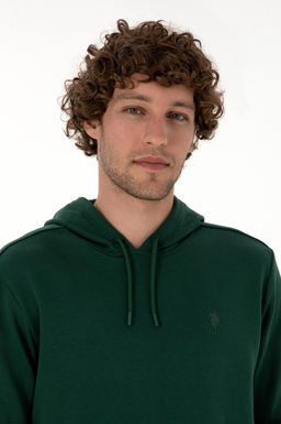 Erkek Koyu Ye_il Basic Sweatshirt Sepette S_rpriz _ndirim - U.s. polo assn фото 2