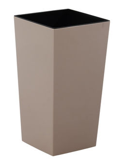 Кашпо со вставкой 19х19х36 см (вставка 4,5 л) "ЖАСМИН 2" капучино