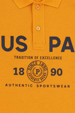 Футболка-поло U.S. Polo Assn Brick для мальчиков хлопок  фото 3