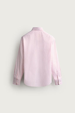 CAMISA REGULAR FIT ESTRUCTURA / Coral rojo - Zara фото 7