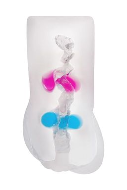 Мастурбатор реалистичный TOYFA Juicy Pussy Crystal Wave, TPE, 13,5 см  фото 11