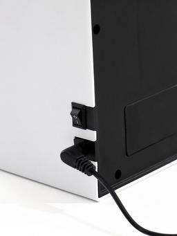 Камин электрический светодиодный, белый 60х10х21 см, (3хС, usb)