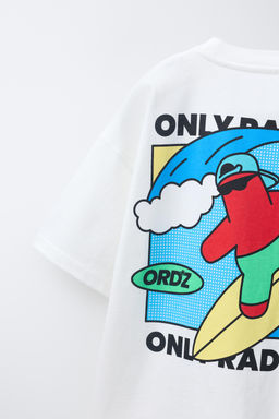 CAMISETA ESTAMPADO LOGO / Blanco - Zara фото 6