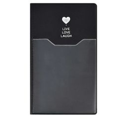 Записная книжка, А6, арт. 57595/ 20 ПВХ ЧЁРНЫЙ