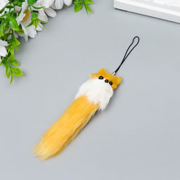 Цена за 12 шт. Брелок для ключей на подвеске Пушистик. Лиса, на сумку, рюкзак, h=9 см, МИКС - Simaland фото 3